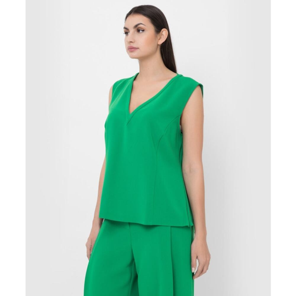 NWT Marina Rinaldi Bebop Green Blouse Plus size 20 Old Money Quiet Luxury Italy